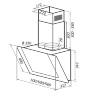 Maunfeld WIND 50 Glass Black вытяжка наклонная
