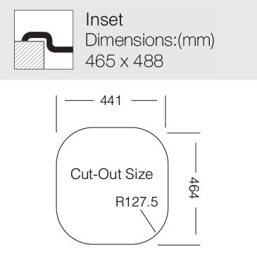 TopZero GAL465.488.GT8K мойка врезная