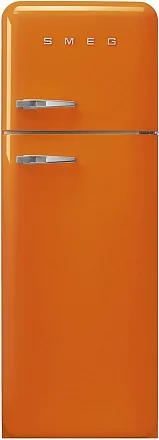 Smeg FAB30ROR5 отдельностоящий двухдверный холодильник стиль 50-х годов 60 см оранжевый