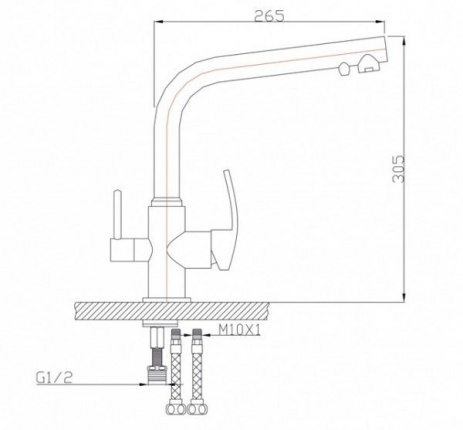 Zorg Clean Water ZR 313 YF-33 смеситель