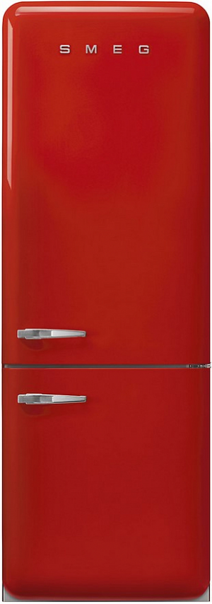 Smeg FAB38RRD5 отдельностоящий двухдверный холодильник красный