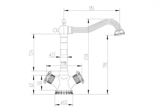 Zorg A 3005K-BR смеситель
