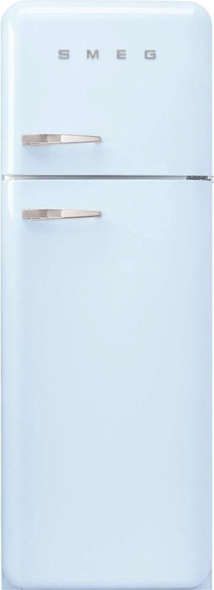 Smeg FAB30RPB5 отдельностоящий двухдверный холодильник стиль 50-х годов 60 см пастельный голубой