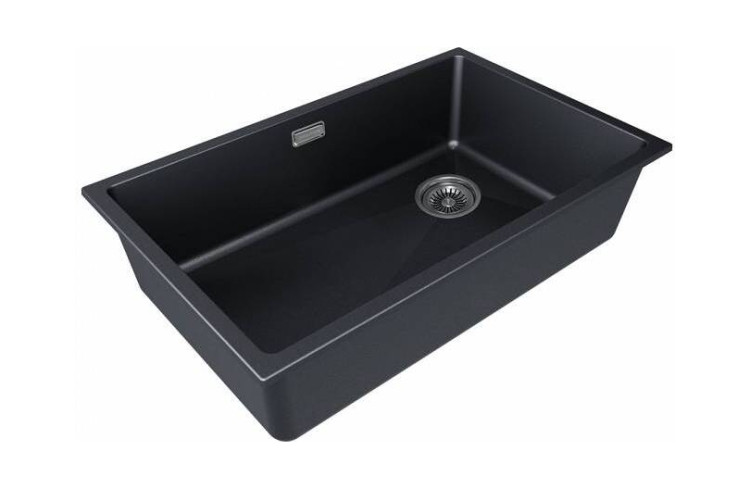 Paulmark LUMI 74UNI-SKEW чёрный металлик мойка