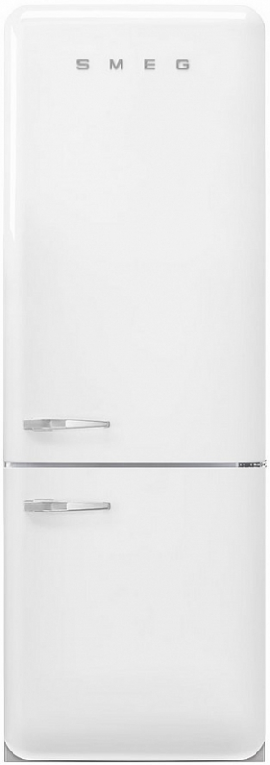 Smeg FAB38RWH5 отдельностоящий двухдверный холодильник белый