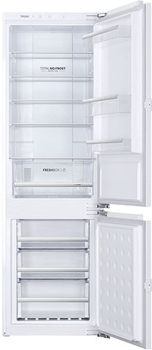 Haier BCFT528AWRU встраиваемый двухкамерный холодильник