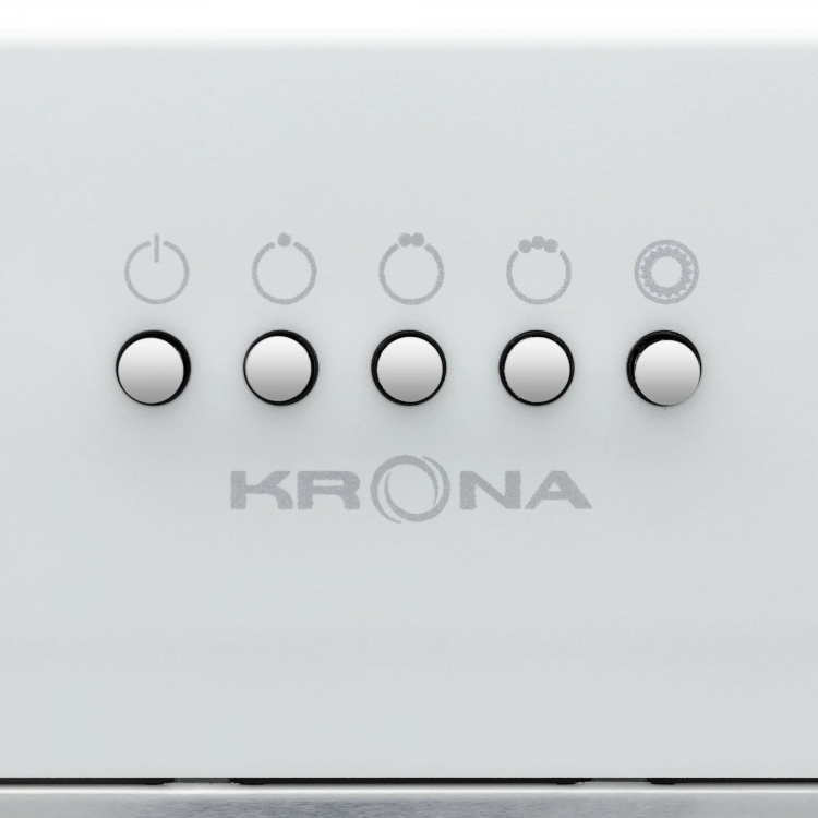 Krona LUISA 600 GLASS WHITE PB вытяжка