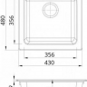 Alveus VICTORIA 20 G91 356x356x160 кухонная мойка