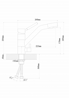 Dr. Gans ДУЭТ белый смеситель