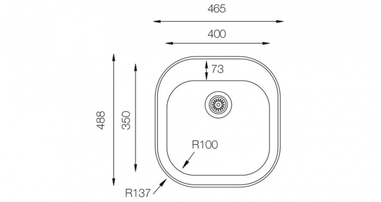 TopZero GAP465.488.GT6K мойка врезная