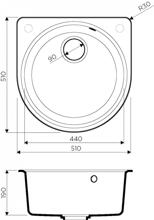 Omoikiri Akegata-51-CA Artgranit карамель мойка