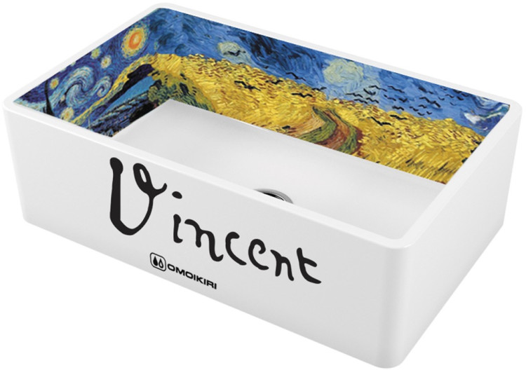 Omoikiri Mikura 76-Vangogh Natceramic/white мойка