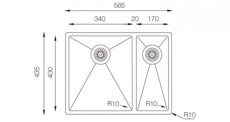 TopZero ColorX TNL 340.70.30 TITAN мойка титан