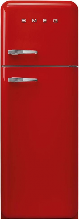 Smeg FAB30RRD5 отдельностоящий двухдверный холодильник стиль 50-х годов 60 см красный