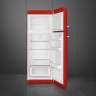 Smeg FAB30RRD5 отдельностоящий двухдверный холодильник стиль 50-х годов 60 см красный