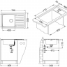 Alveus GALEO 20 SAT 90 FI 790X500кухонная мойка
