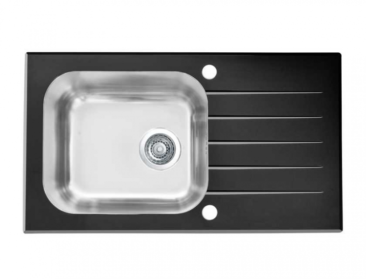 Alveus VITRO 20 RAL9005-90 (черная)780X430 кухонная мойка