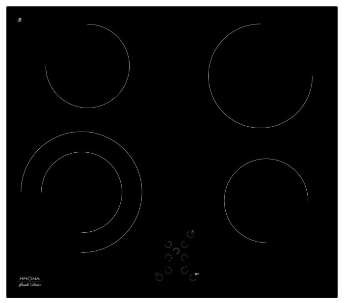 Krona steel DOLCE 60 BL электрическая варочная поверхность