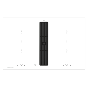 Kuppersbusch KMI 8500.0 WR Black Velvet индукционная варочная панель со встроенной вытяжкой