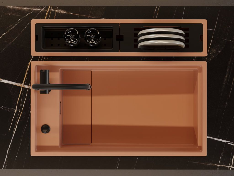 Omoikiri Kinaru 86-U/I CN Artceramic/canyon мойка