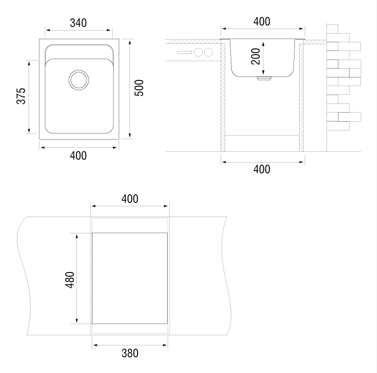 TopZero Bonnie 400.500-93 Chocolate мойка гранит