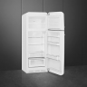 Smeg FAB30RWH5 отдельностоящий двухдверный холодильник стиль 50-х годов 60 см белый