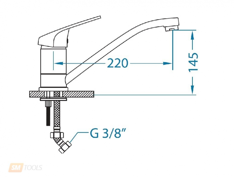 Alveus GENESIS GM 110 CHR AQ смеситель