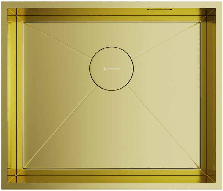 Omoikiri Kasen 53-INT-LG нерж.сталь/светлое золото мойка