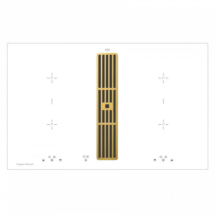 Kuppersbusch KMI 8500.0 WR Gold индукционная варочная панель со встроенной вытяжкой