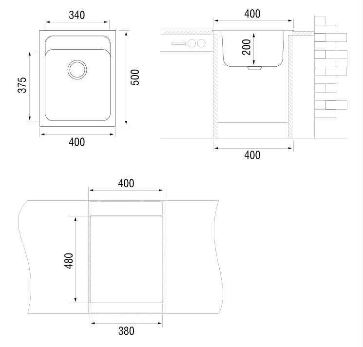 TopZero Bonnie 400x500-08 Jasmine мойка искуственный гранит