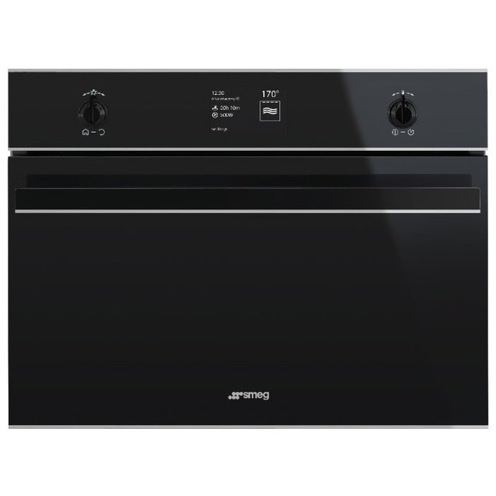 Smeg SF4603MCNX компактный духовой шкаф с свч
