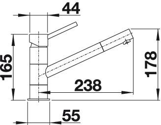 Blanco KANO хром 521502 смеситель