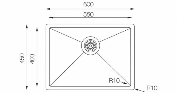 TopZero TNL 550 12K кухонная мойка