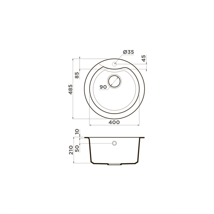 Omoikiri Yasugata 48R-WH 4993133 мойка