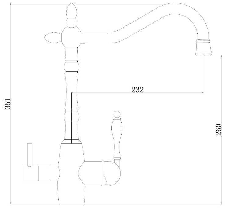 TopZero Brad BR смеситель трехканальный