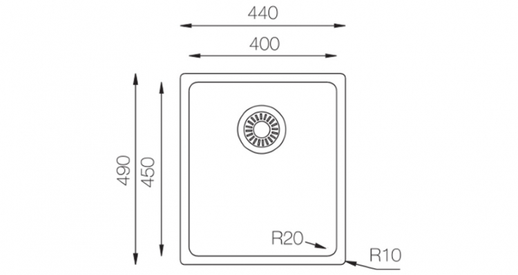 TopZero ME450.GT10K нержавеющая сталь кухонная мойка