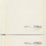 Smeg FAB32LCR5 отдельностоящий двухдверный холодильник стиль 50-х годов 60 см кремовый No-frost