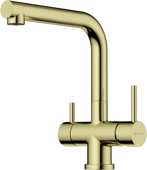 Omoikiri Takamatsu-LG нерж.сталь/светлое золото смеситель