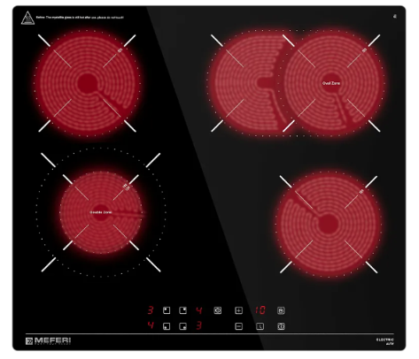 Meferi MEH604BK ULTRA электрическая варочная панель