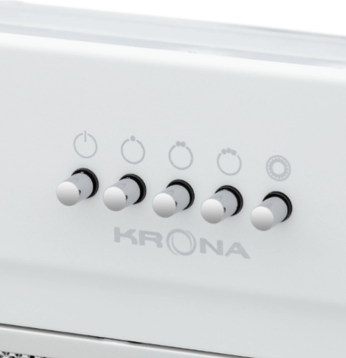 Krona steel KATE 600 WHITE PB K вытяжка