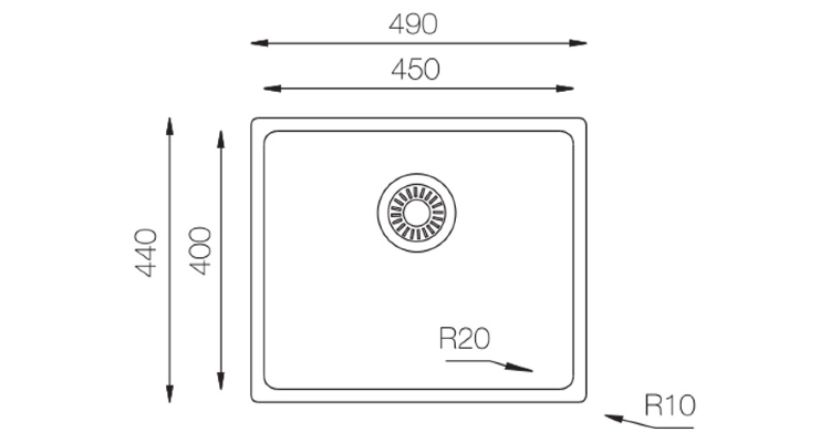TopZero ME451.GT10K мойка универсальный монтаж