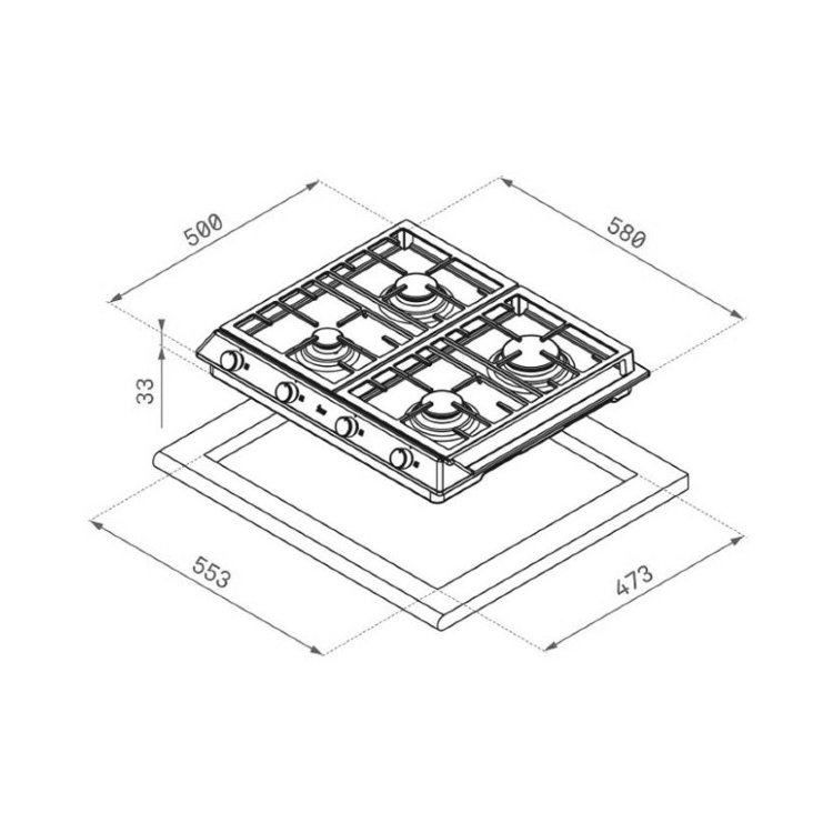 Teka EX 60.1 4G AI AL CI варочная панель газовая