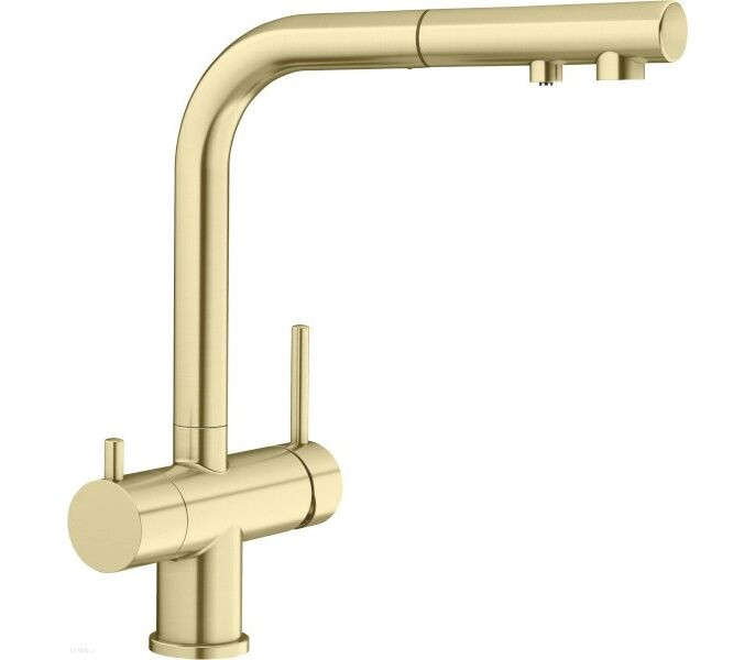 Blanco FONTAS-S II satin gold смеситель с подключением фильтра