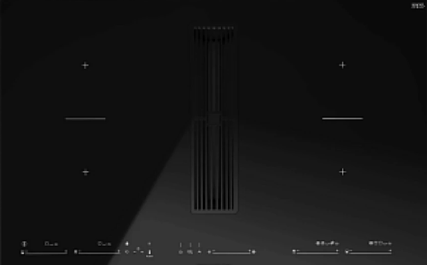 Kuppersbusch KMI 8590.0 SR Black Chrome индукционная варочная панель со встроенной вытяжкой