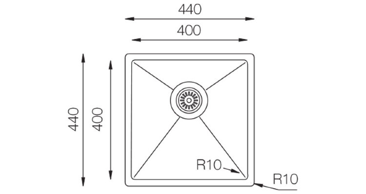 TopZero ColorX TNL 400MATT GOLD ROSE мойка матовая медь