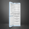 Smeg FAB32LPB5 отдельностоящий двухдверный холодильник стиль 50-х годов 60 см голубой No-frost