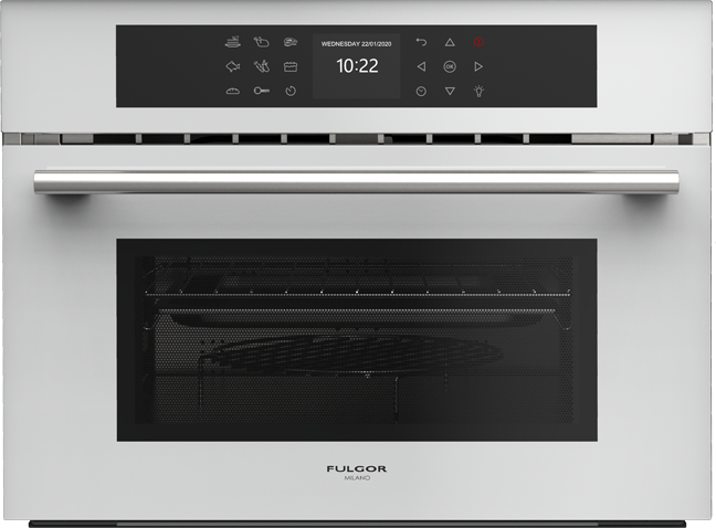 Fulgor FCMO 4510 TEM WH компактный духовой шкаф с функцией свч