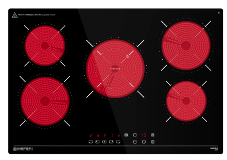 Meferi MEH755BK ULTRA электрическая варочная панель