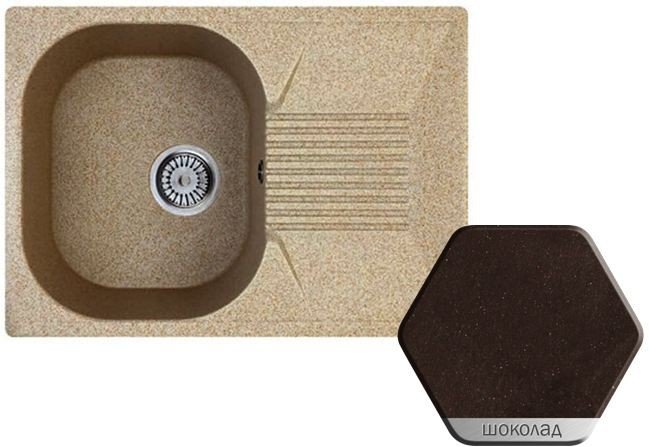 Weissgauff CLASSIC 695 Eco Granit шоколад мойка