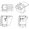 Alveus GLASSIX 10 RAL9005-90 (черный цвет) 860X5001X кухонная мойка
